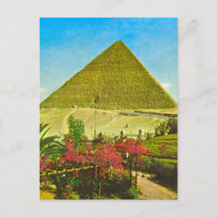 Replica  Vintage image, Egypt, Great pyramid, Giza Postcard