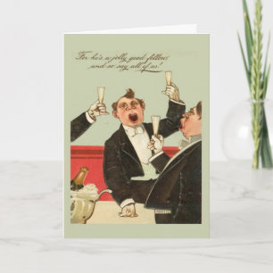 Replica Vintage image ,Jolly good fellow! Card