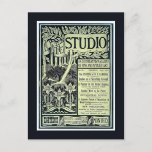 Replica Vintage postcard, The Studio, cover Postcard
