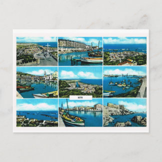 Replica vintage, Sete, South of France Postcard