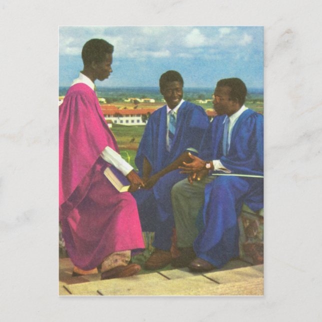 Replica  Vintage University students, Accra, Ghana Postcard (Front)