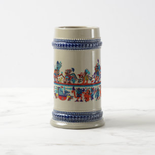 replicate moche art beer stein