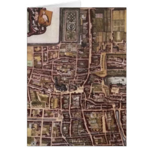 Réplique carte de la ville de La Haye 1649