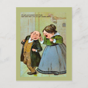 Réplique carte postale Vintage, Humour, Couple 1