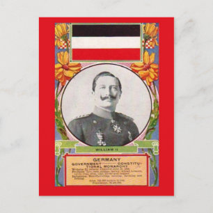 Réplique carte postale VintageKaiser Wilhelm II