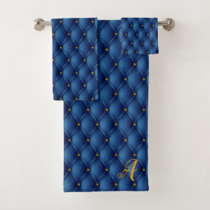 Replis de Pin de Faux de bleu royal et lettre de