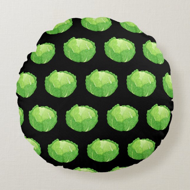 Repollos Round Pillow (Front)
