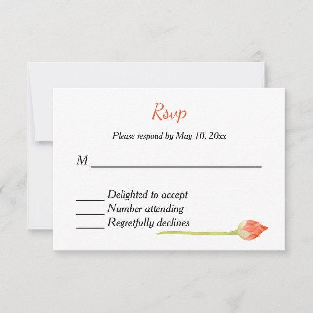 Réponse à une invitation de mariage hindou indien (Devant)