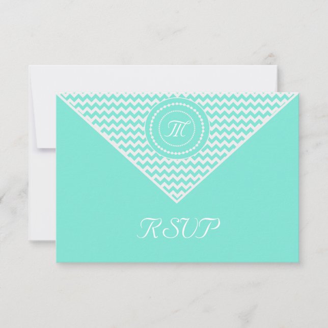 Réponse Aqua et Chevron Blanc (Devant)