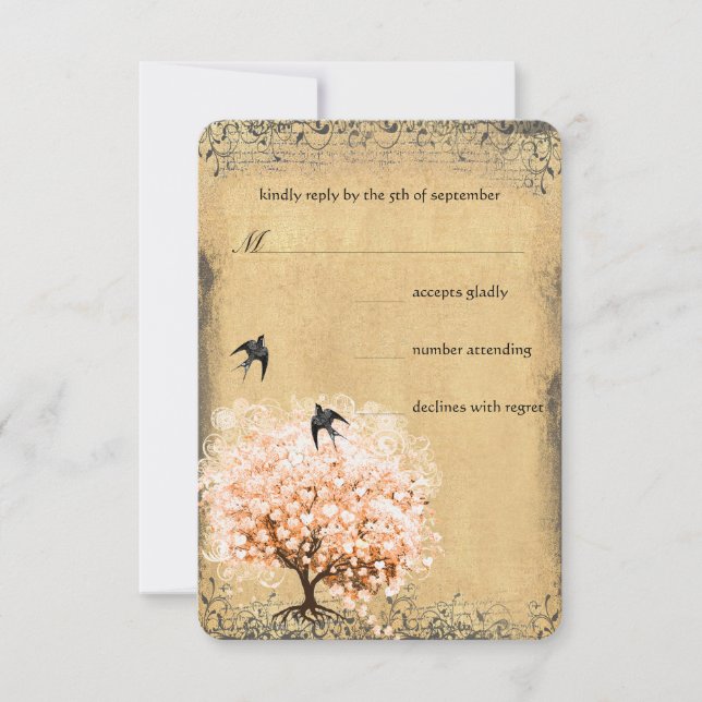 Réponse au mariage de l'oiseau d'amour de l'arbre  (Devant)