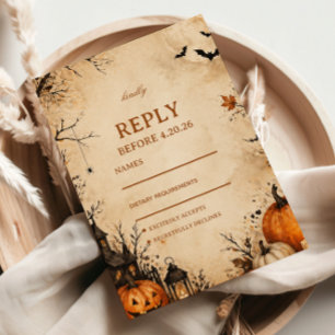 Réponse aux invités pour une automne effrayant ave