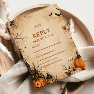 Réponse aux invités pour une automne effrayant ave