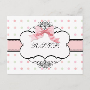 Réponse bat mitzvah RSVP - Tourbillon de point de 