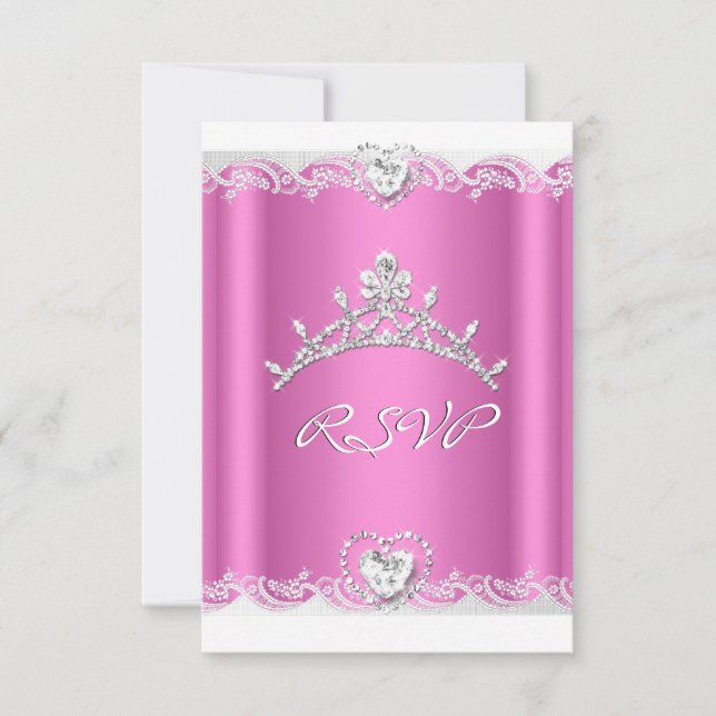 Réponse de la réponse RSVP Quinceanera en dentelle (Devant)