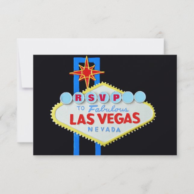 Réponse de l'invité de la réception RSVP Las Vegas (Devant)