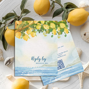 Réponse de mariage à l'aquarelle de citron méditer