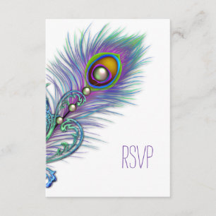 Réponse de paon bleu sarcelle et violet