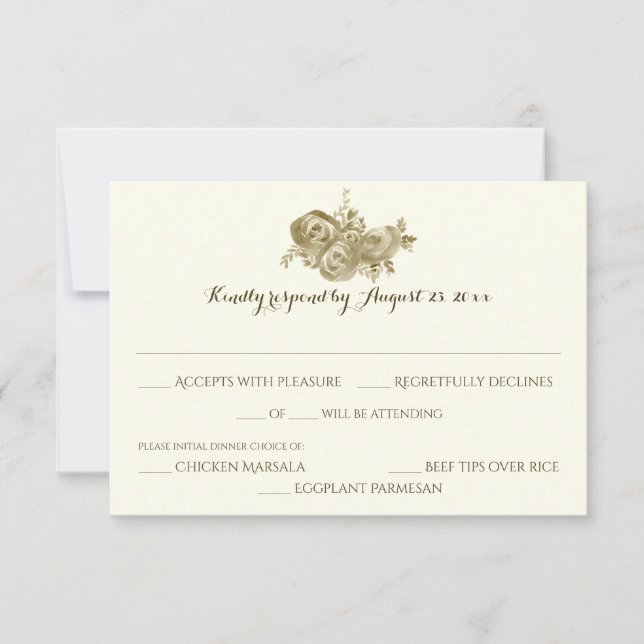 Réponse des Mariages des forêts florales (Devant)