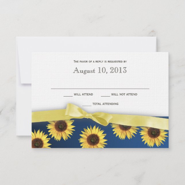 Réponse du Mariage campagnard des tournesols et du (Devant)