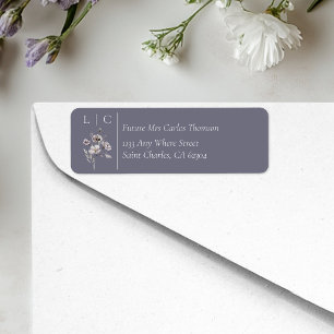 Réponse élégante avec monogramme minimaliste gris