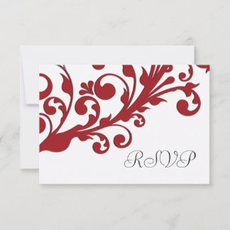 Réponse élégante de mariage floral rouge
