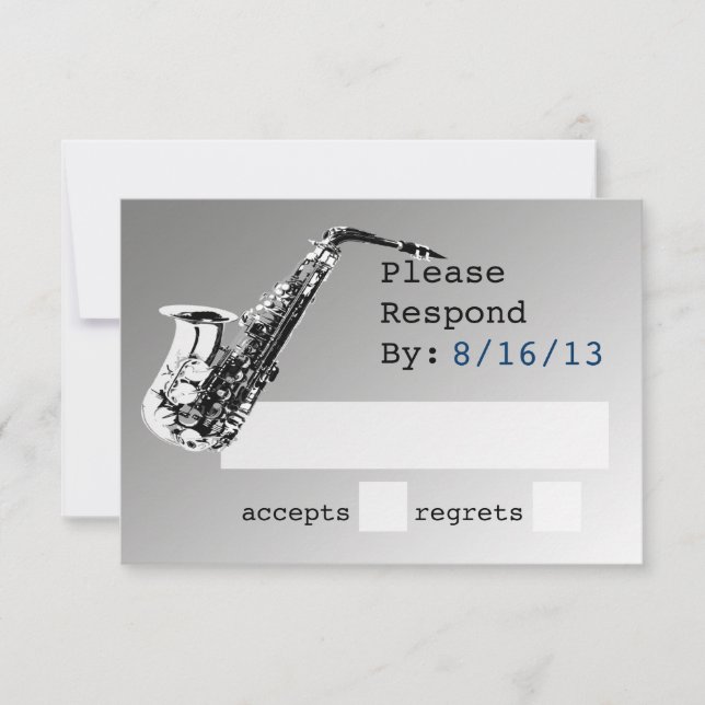 Réponse en argent saxophone (Devant)