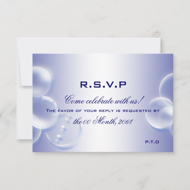 Réponse mariage de plage rsvp (Devant)