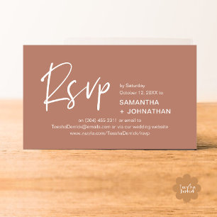 Réponse pour un mariage Invitation moderne pour un