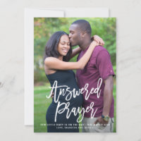 Réponse Prière Lettrage Faire-part de grossesse I