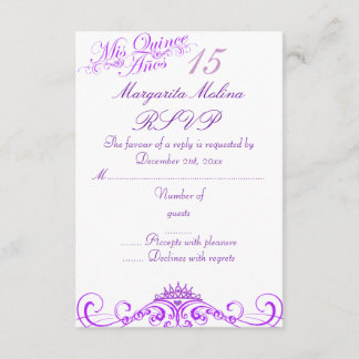 Réponse Purple Princess Tiara Quinceanera