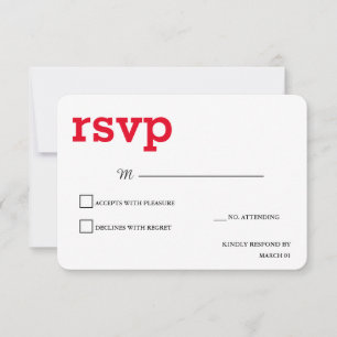 Réponse Répondre Moderne Plain Minimaliste Rouge B