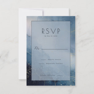 Réponse Rêveuse Aquarelle Bleue