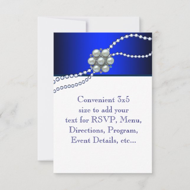 Réponse RSVP bleu de la Royal Navy (Devant)