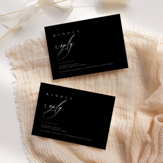 Réponse RSVP de typographie ultra-minimale | Boîti (Créateur téléchargé)