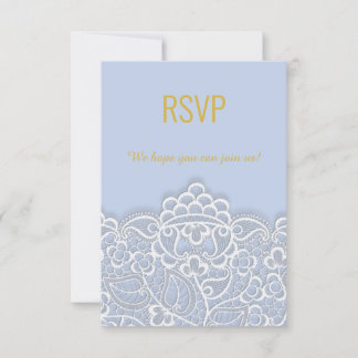 Réponse RSVP élégante bleu pastel pour tout événem
