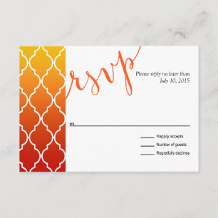 Réponse RSVP géométrique Ombre Quatrefoil   couche
