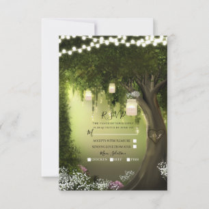Réponse RSVP pour Jardin Enchanté de Forêt Rustiqu