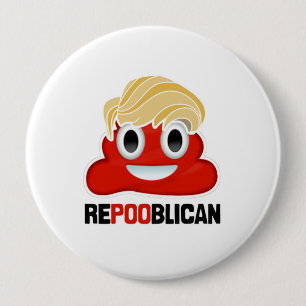 REPOOBLICAN EMOJI - - 4 INCH ROUND BUTTON