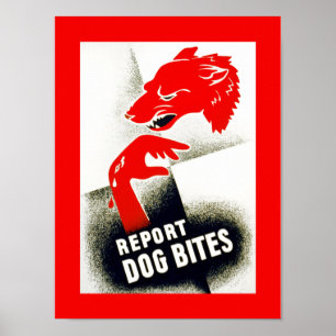 Report Dog Bites Poster