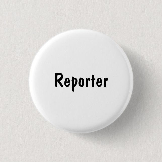 Reporter 1 Inch Round Button (Front)