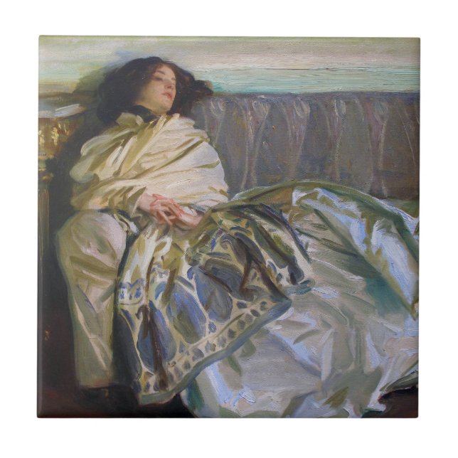 Repose by John Singer Sargent Tile (Front)