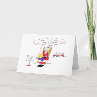 Reposez-vous sur la carte du genou de Père Noël