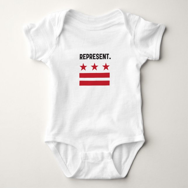 Represent DC Women's T Baby Bodysuit (Front)