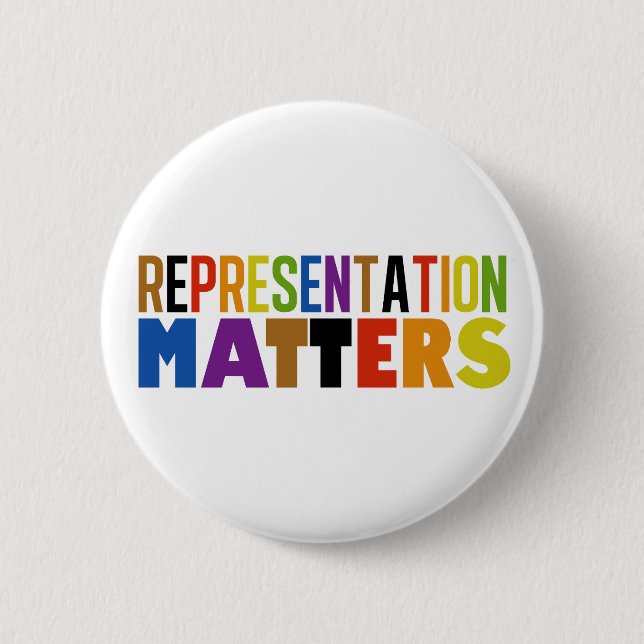 Representation Matters Rainbow Diversity 2 Inch Round Button (Front)
