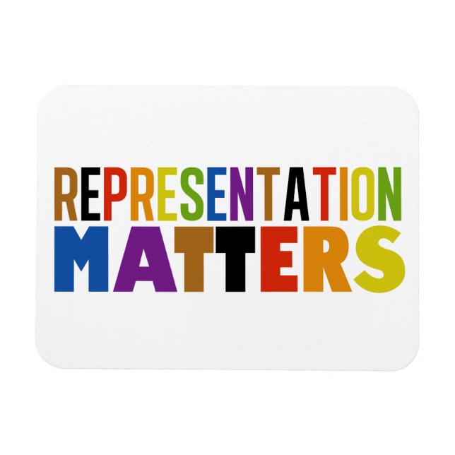 Representation Matters Rainbow Diversity Card Magnet (Horizontal)