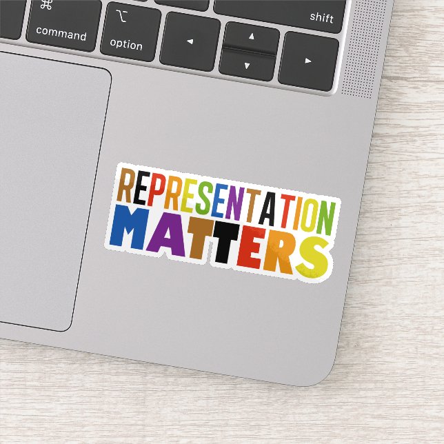 Representation Matters Rainbow Diversity Laptop (Detail)