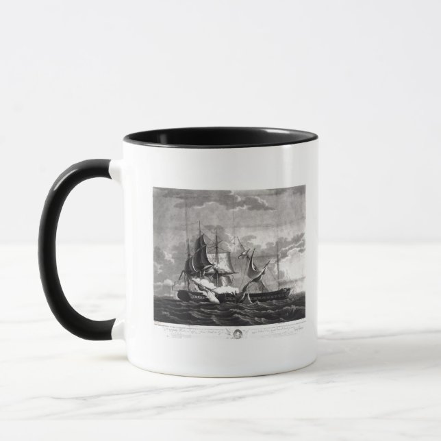 Representation of the US frigate, Mug (Left)