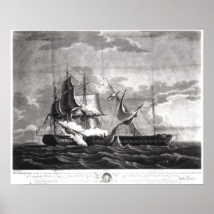 Representation of the US frigate, Poster