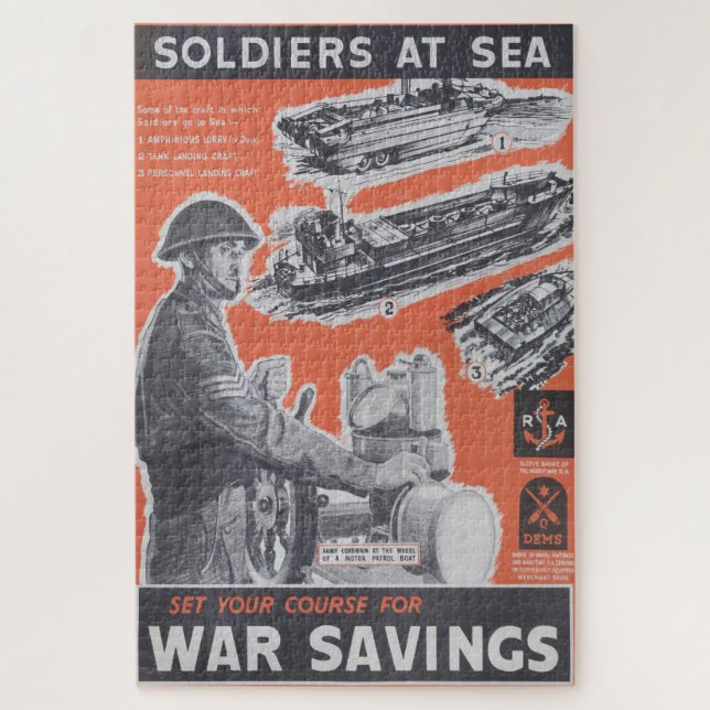 Reprint of British wartime poster. Jigsaw Puzzle (Vertical)