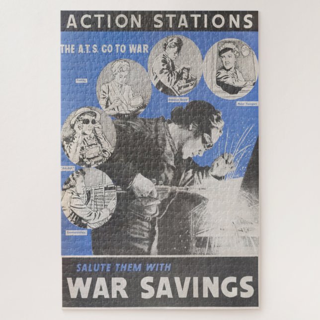 Reprint of British wartime poster. Jigsaw Puzzle (Vertical)